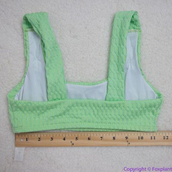 NEW Seea x Free People Georgia bikini top, green, XS - Picture 6 of 9